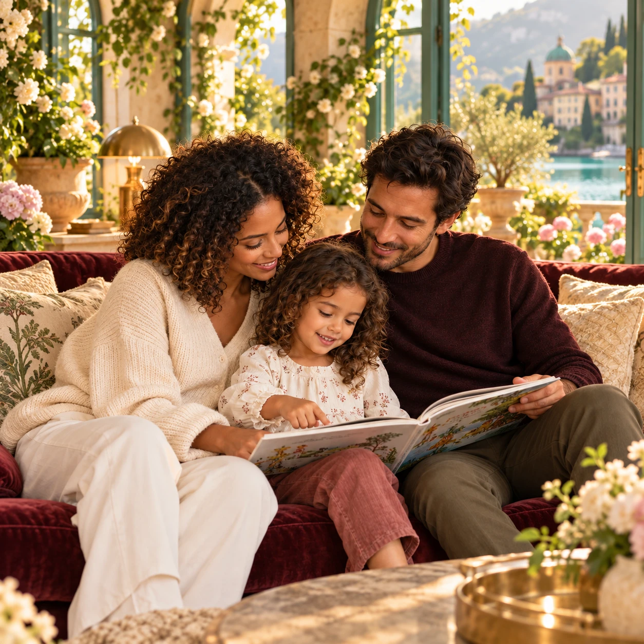 Un moment de lecture en famille